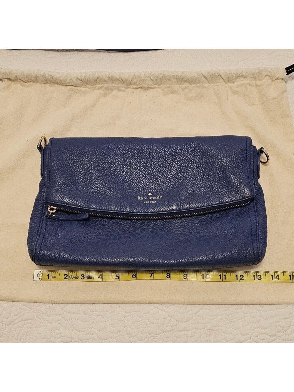Kate Spade Blue Leather Crossbody Bag - Picture 11 of 13
